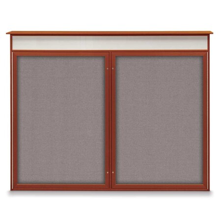 United Visual Products Single Door Enclosed Indoor Letterboard UV1125-WHITE-LICORI